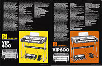 Farfisa VIP series Catalogue 70's